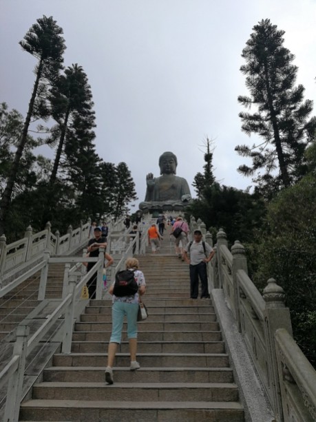 Stairs to Big Buddha in Ngong Ping